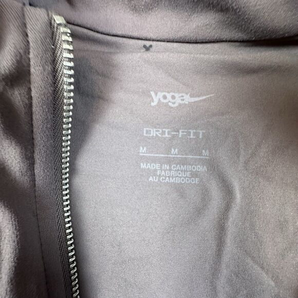 Nike Yoga Jacket Womens Medium Light Purple Dri-Fit Luxe Full Zip Fitted DD5533 - Picture 8 of 11